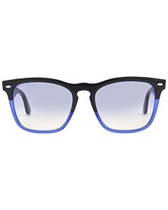 Ray Ban Steve 54 mm Black on Transparent Blue Sunglasses
