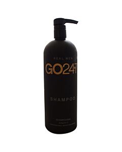 Real Men Shampoo by GO247 for Men - 33.8 oz Shampoo