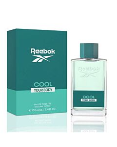Reebok Men's Cool Your Body EDT Body Spray 3.3 oz Fragrances 8436581945911