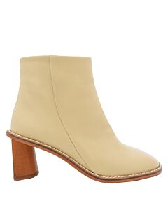 Rejina Pyo Ladies Beige Edith Leather Ankle Boots