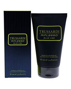 Riflesso Blue Vibe by Trussardi for Men - 3.4 oz Shampoo and Shower Gel
