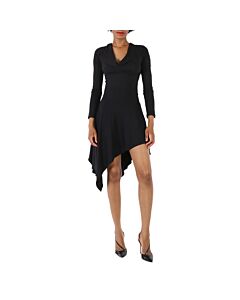 Roberto Cavalli Ladies Black Jersey Long Sleeve Dress, Brand Size 40 (US Size 6)
