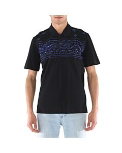 Roberto Cavalli Men's Black Regular Fit Polo Shirt