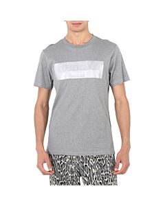 Roberto Cavalli Men's Melange Gray Slim Fit Cotton Jersey T-shirt