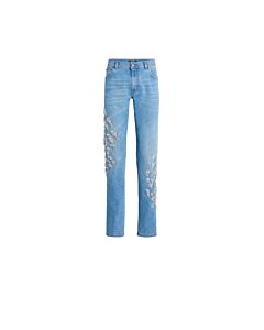 Roberto Cavalli Men's Slim Fit Embellished Jeans, Waist Size 32"