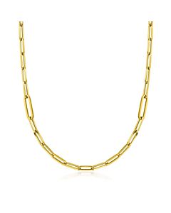Roberto Coin 18k Alternating Size Paperclip Link Chain 17" - 5310135AY170