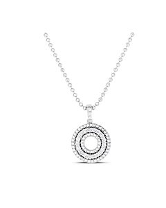 Roberto Coin 18K White Gold Siena Medium Diamond Circle Necklace - 111474Awchx0