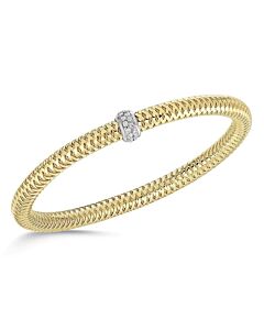 Roberto Coin 18k Yellow And White Gold Primavera Diamond Bracelet 557183AJBAX0