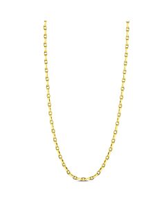 Roberto Coin 18k Yellow Gold Almond Link Chain Necklace 22 Inch 5310086AY220