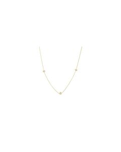 Roberto Coin 18K Yellow Gold Diamonds By The Inch 3 Station Necklace