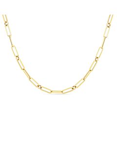 Roberto Coin 18k Yellow Gold Fine Paperclip Chain 22 Inch 5310167AY220