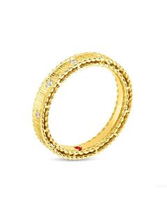 Roberto Coin 18k Yellow Gold Princess Ring with Diamonds