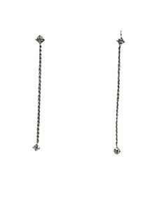 Roberto Coin 18kt White Gold Drop Down Earring 0.39 CTTW