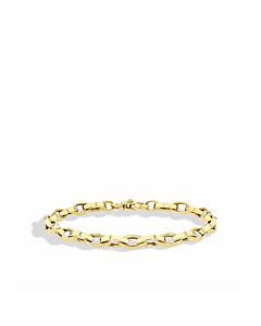 Roberto Coin Almond Link Chain Bracelet in 18kt Yellow Gold - 7"