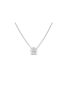 Roberto Coin Diamonds by the Inch 18K White Gold Solitaire Necklace - 001954AWCH20