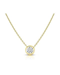 Roberto Coin Diamonds by the Inch 18K Yellow Gold Solitaire Necklace