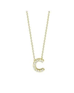Roberto Coin Love Letter C Pendent with Diamonds 001634AYCHXC