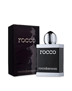 Roccobarocco Men's Rocco Black EDT 3.4 oz Fragrances 8051084958000
