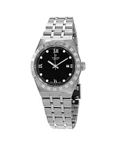 Women's Royal 316L Stainless Steel Black Dial Watch