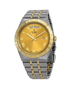 Royal Stainless Steel with 18kt Yellow Gold Links Champagne Dial Watch
