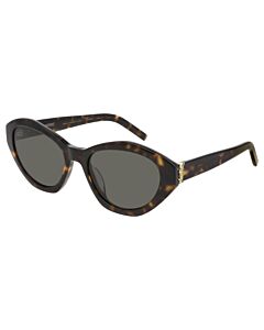 Saint Laurent 54 mm Havana Sunglasses