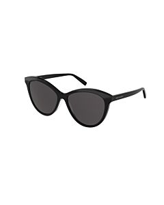 Saint Laurent 57 mm Black Sunglasses