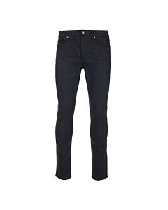 Saint Laurent Men's Black Cropped Mid-Rise Skinny Jeans