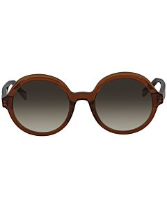 Salvatore Ferragamo 52 mm Crystal Brown Sunglasses