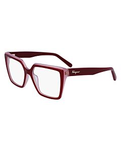 Salvatore Ferragamo 54 mm Burgundy/Rose Eyeglass Frames