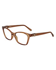 Salvatore Ferragamo 54 mm Crystal Brown Eyeglass Frames