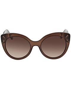 Salvatore Ferragamo 54 mm Crystal Brown Sunglasses