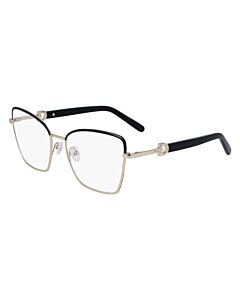 Salvatore Ferragamo 54 mm Gold/Black Eyeglass Frames