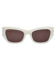 Salvatore Ferragamo 54 mm Marble Ivory Sunglasses