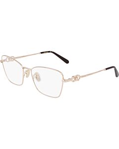 Salvatore Ferragamo 54 mm Rose Gold Eyeglass Frames