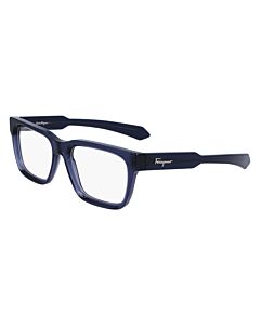 Salvatore Ferragamo 54 mm Transparent Dark Blue Eyeglass Frames