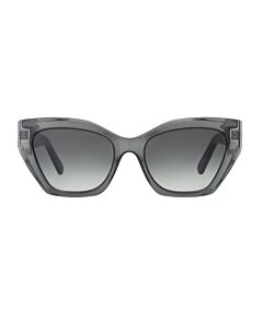 Salvatore Ferragamo 54 mm Transparent Forest Green Sunglasses