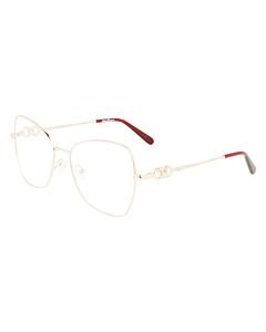 Salvatore Ferragamo 55 mm Rose Gold Eyeglass Frames