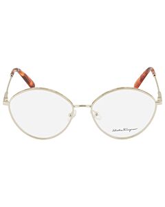 Salvatore Ferragamo 56 mm Light Gold Eyeglass Frames