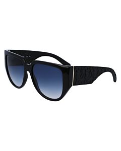 Salvatore Ferragamo 57 mm Black Sunglasses