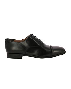 Salvatore Ferragamo Cap Toe Oxford Lace-up Shoes In Black