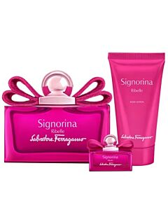 Salvatore Ferragamo Ladies Signorina Ribelle Gift Set Fragrances 8052086379503