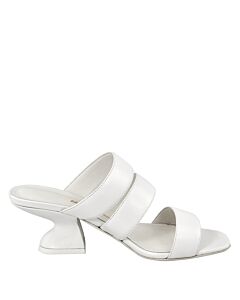 Salvatore Ferragamo Ladies Steffie White Leather Sandals