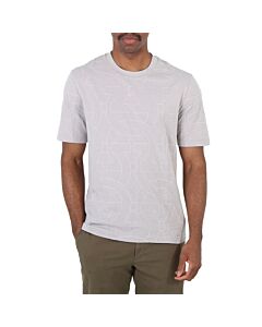 Salvatore Ferragamo Men's Grey Gancini Logo Cotton T-Shirt