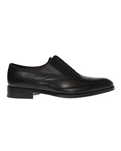 Salvatore Ferragamo Men's Plain Toe Oxfords In Black