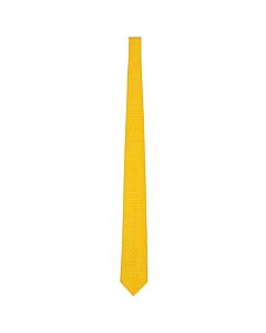 Salvatore Ferragamo Men's Yellow Gancini Silk Twill Tie