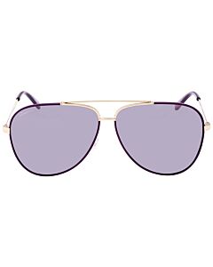 Salvatore Ferragamo SF131S 60 mm Shiny Light Gold Sunglasses