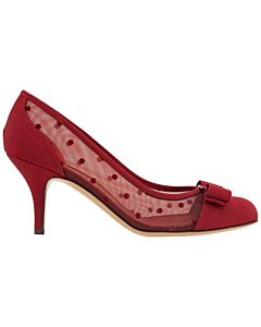 Salvatore Ferragamo Vara Bow Pump Shoe in Red