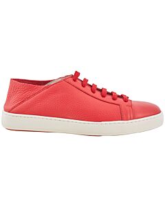 Santoni Folded Heel Sneakers in Red
