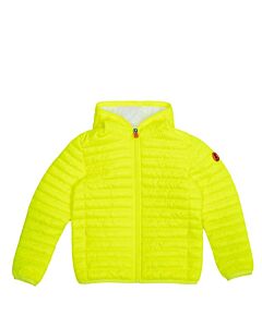 Save The Duck Kids Fluo Yellow Gillo Puffer Jacket