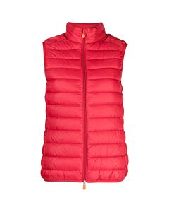Save The Duck Ladies Tango Red Puffer Gilet Vest